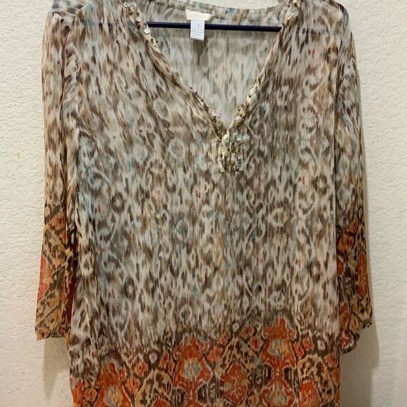 Women’s Chico’s bundle of 4 tops multicolor size 1 - Picture 5 of 16